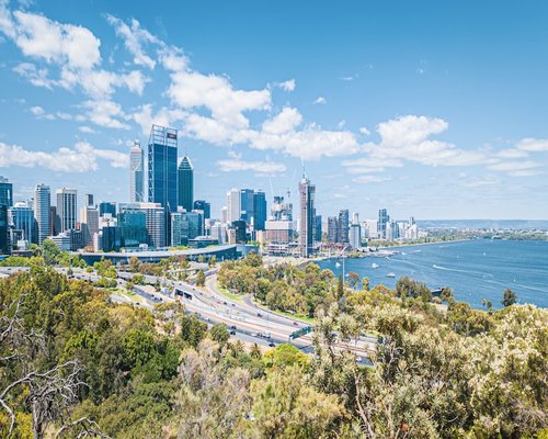 Perth Swan River and city skyline